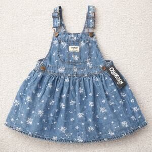 Toddler Girls Oshkosh Overall Dress Size 3t NWT